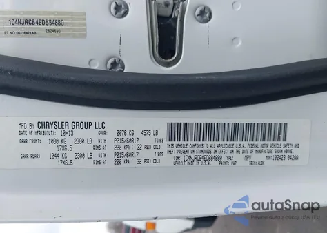 2014 Jeep Patriot Limited from USA, damaged, VIN 1C4NJRCB4ED684880